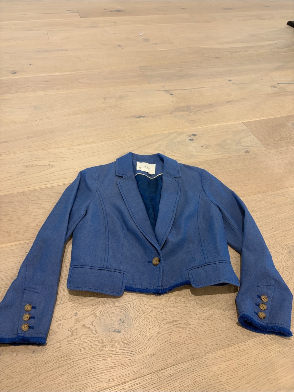 Cropped Blue Women's Blazer Jacket size 2